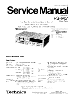 Technics - RSM-51 - Service manual 